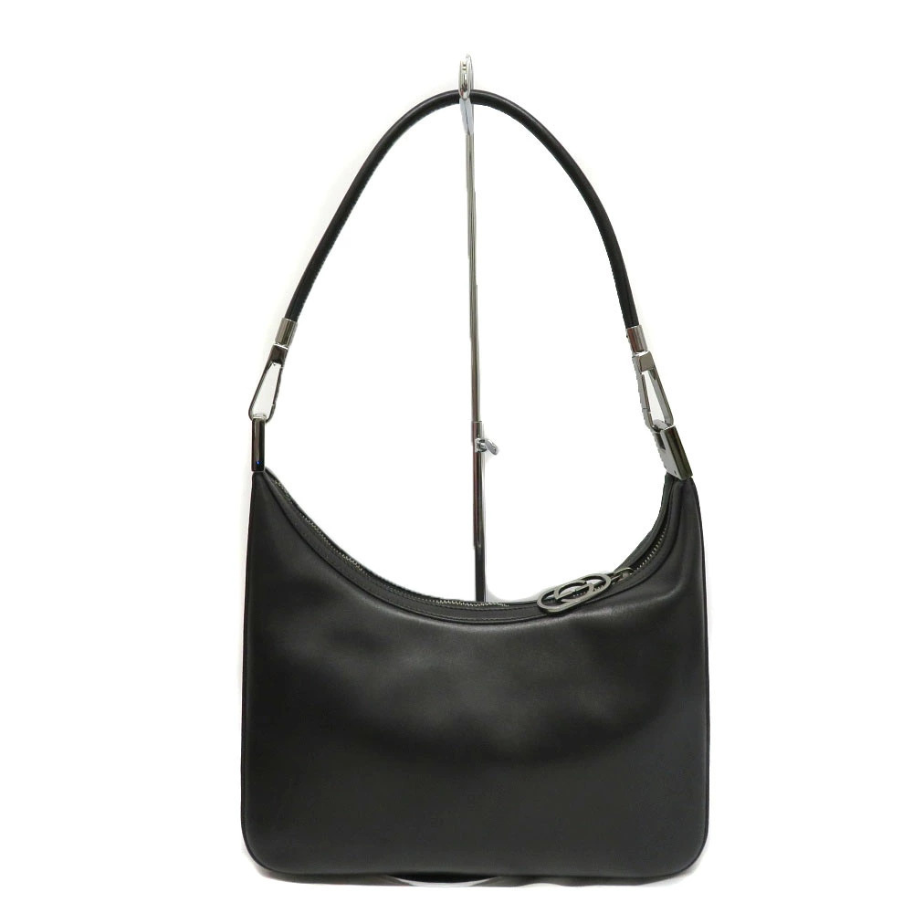 GUCCI Hobo Bag Leather Black